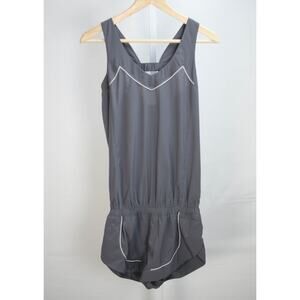 LULULEMON Athletica Speedy Runsie Romper Gray pocket in liner Size 2